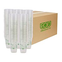ECO-PRODUCTS GreenStripe Clear Compostable PLA Cold Cups