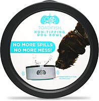 TOADFISH Non-Tipping Dog Bowl - Double-Walled Stainless Steel with SmartGrip