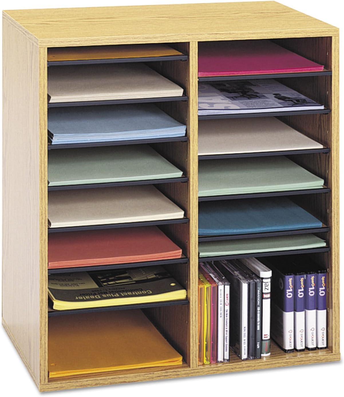 SAFCO Wood Adjustable Literature Organizer