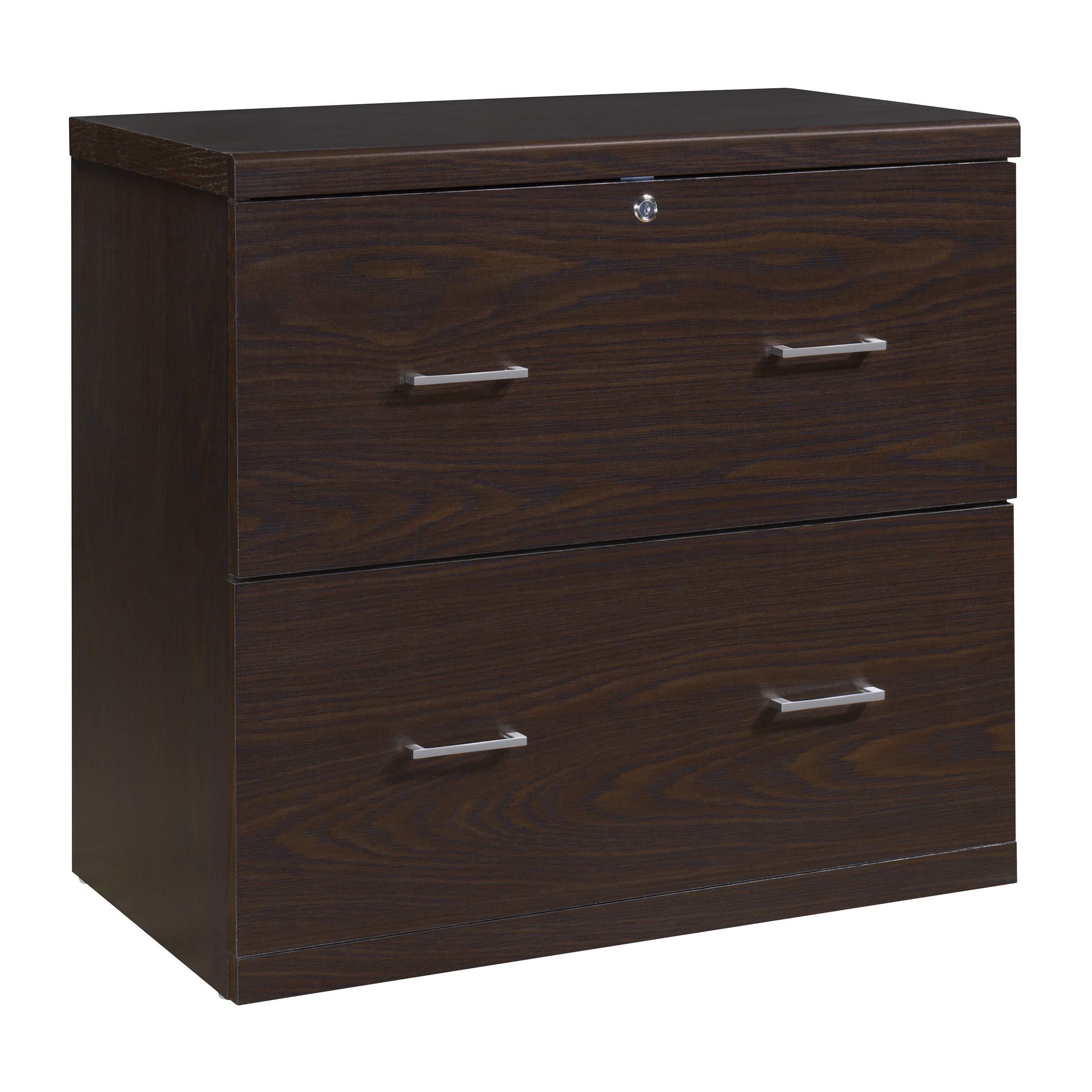 Office Star Alpine 2-Drawer Lateral File Cabinet with Lockdowel Fastening System