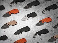 Boker Plus Subcom 2.0 Coyote - 1.69" D2 Steel Blade with Milled Coyote Zytel Handle, Designed by Chad Los Banos - 01BO529