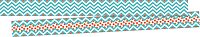 Barker Creek Double-Sided Border 6-Pack, Chevron, Multi-Design, 35' Each of 6 Colorful Sets of Double-Sided Border with Coordinating Chevron Designs, 210' of Trim Total (4000)