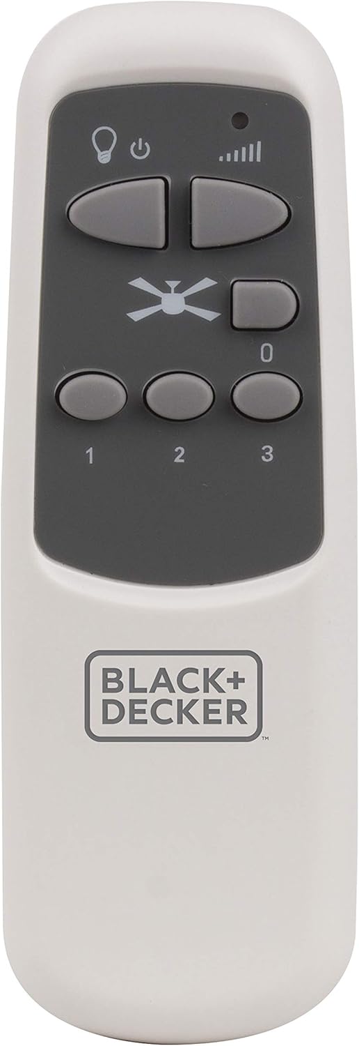 BLACK+DECKER 52 in. Ceiling Fan with Light and Remote - Brushed Nickel