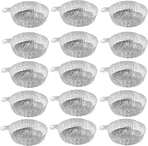 BESTonZON 100 Piezas plato pesaje líquidos bandeja aluminio para mezclar líquidos polvo palets charola sartenes papel aluminio pesaje medición pequeña