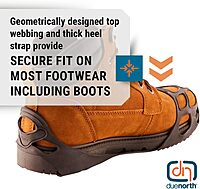 DUE NORTH All Purpose Ice Cleats - Full-Foot Traction Aids for Men & Women