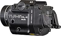 Streamlight 69469 TLR-8 HL-X sub USB 1000-Lumen Weapon Rail-Mounted Rechargeable Tactical Flashlight with Integrated Red