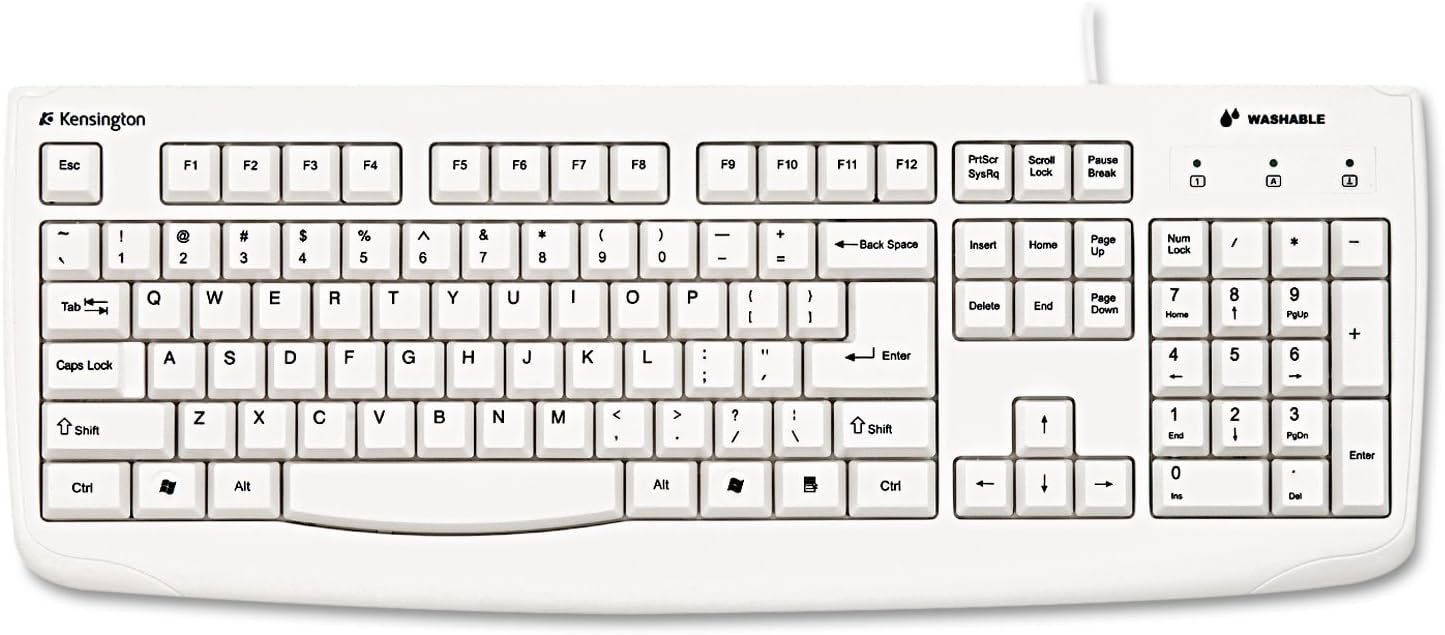 Kensington Pro Fit Washable Wired Keyboard and Mouse