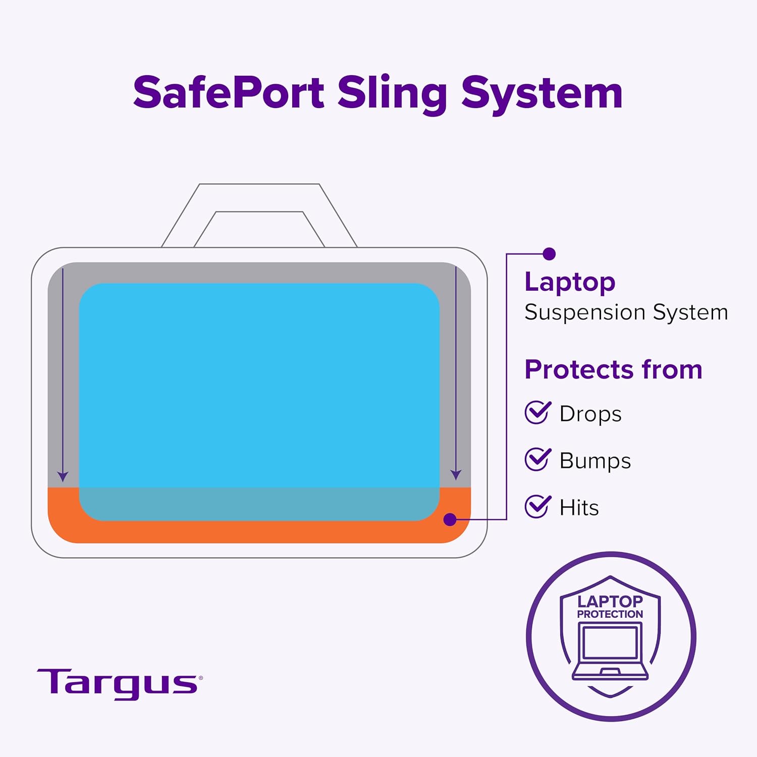 Targus Mobile Elite Laptop Bag for 15.6-inch Laptops, TSA Checkpoint-Friendly Design, Messenger Bag for Men/Women