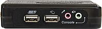 StarTech.com 2 Port USB VGA KVM Switch - Single VGA - Hot-Key & Audio Support - 2048x1536 @60Hz KVM Switch