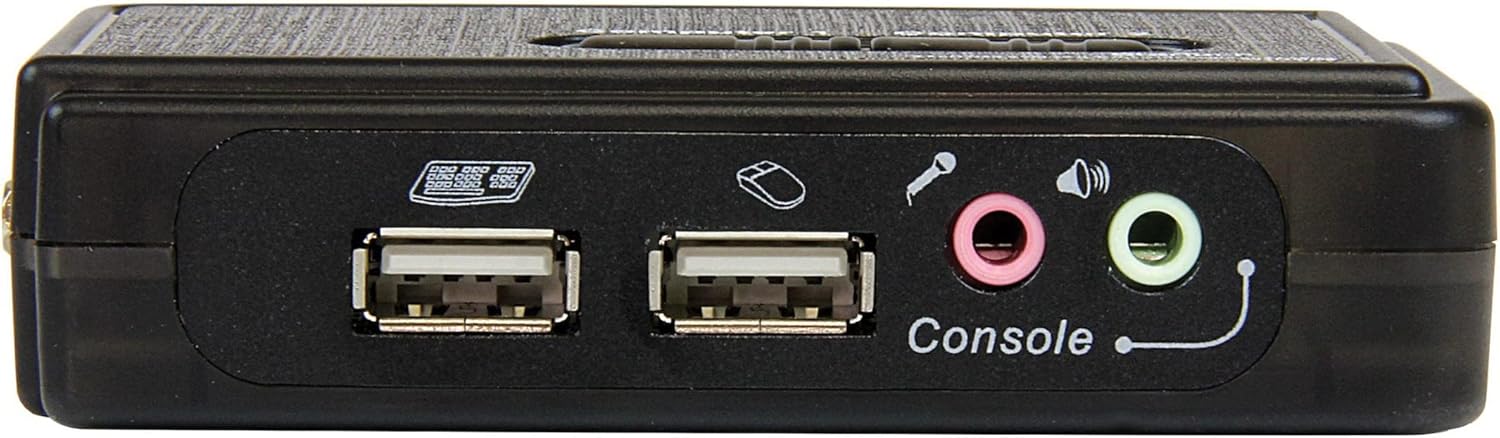 StarTech.com 2 Port USB VGA KVM Switch - Single VGA - Hot-Key & Audio Support - 2048x1536 @60Hz KVM Switch