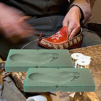 Kit de molde de espuma de impresión de pies,