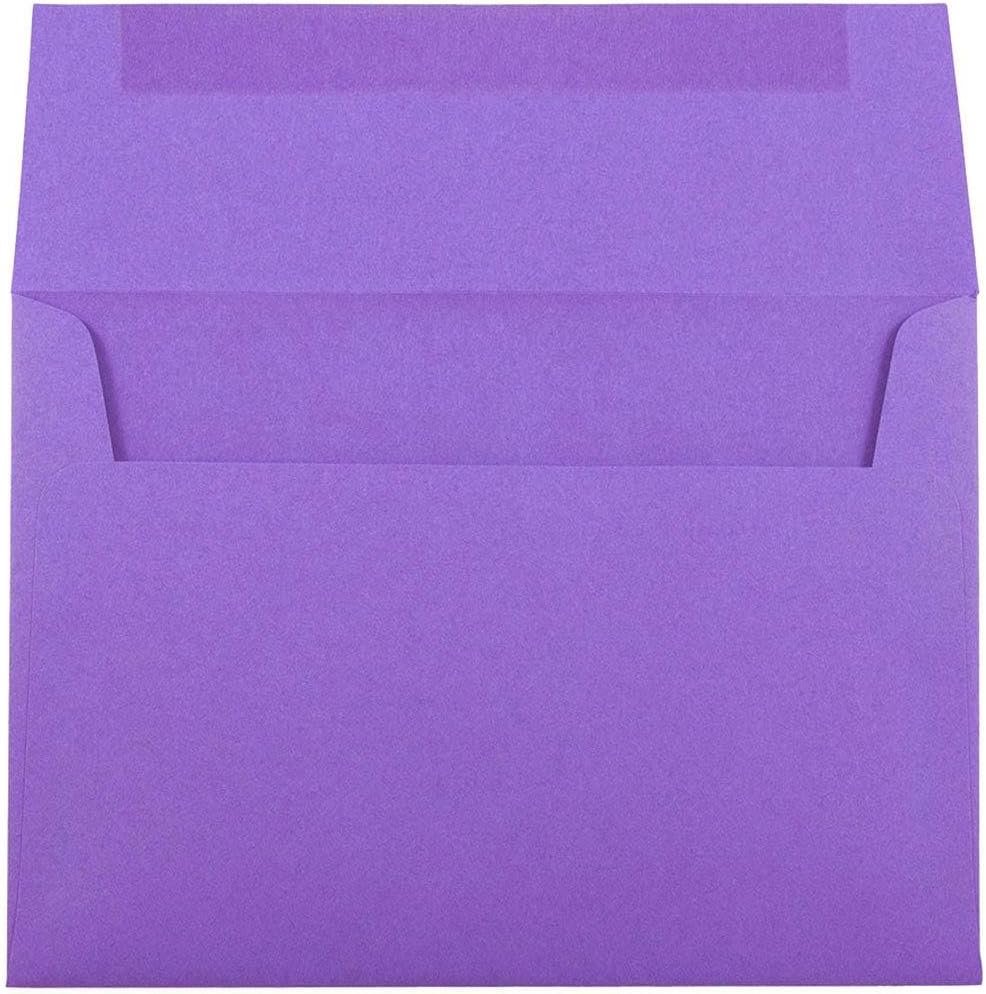 JAM PAPER Colored Envelopes - Recycled 24 lb Gummed Closure