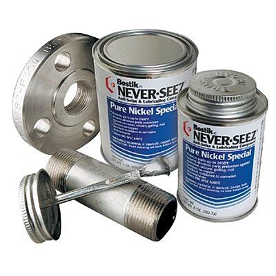 Never-Seez NSBT-16N Silver Pure Nickel Special Anti-Seize Compound, -297 Degree F Lower Temperature Rating to 2400 Degree F