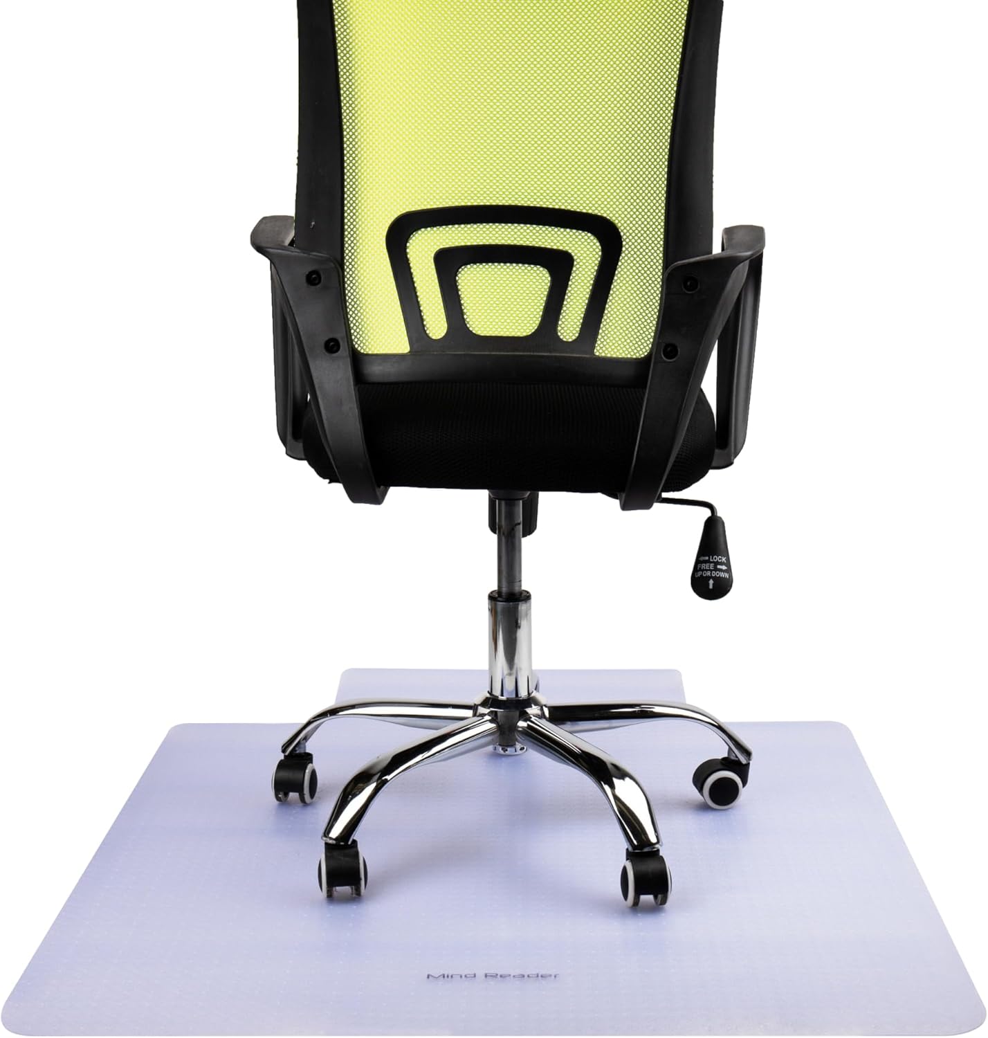 Mind Reader Office Chair Mat for Carpet – Heavy Duty PVC Floor Protector, Transparent Chair Mat for Carpeted Floors