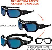 Ergodyne Skullerz LOKI Convertible Safety Glasses/Goggles