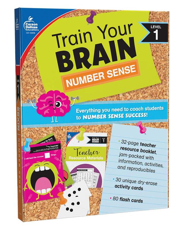 Carson Dellosa Education Train Your Brain Number Sense Class Activity Kit, Multi 111 per Each