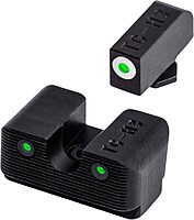 TRUGLO Tritium Pro Night Sights for Glock Handgun Models - Front & Rear Set (White Ring)