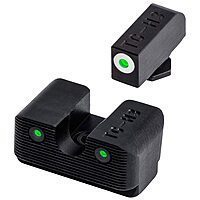 TRUGLO Tritium Pro Night Sights for Glock Handgun Models - Front & Rear Set (White Ring)
