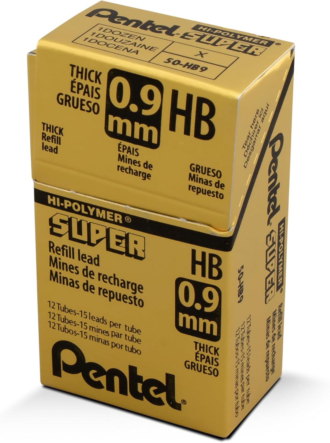 Pentel Super Hi-Polymer HB Lead Refills