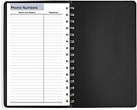 AT-A-GLANCE 2026 Appointment Book Planner, Daily, 5" x 8", Small, Hourly, DayMinder, Black (SK440026)
