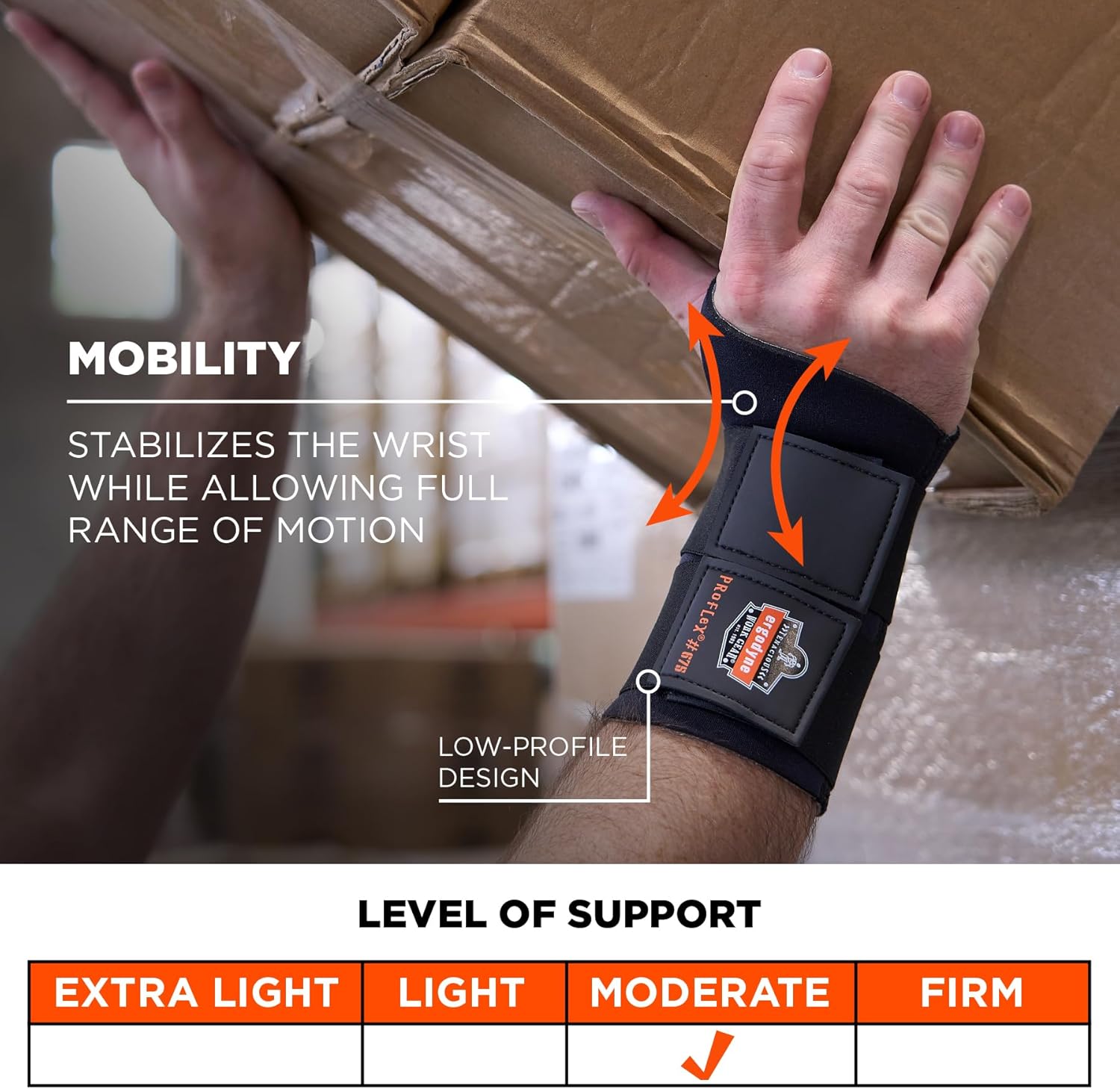 ERGODYNE ProFlex Ambidextrous Neoprene Wrist Support