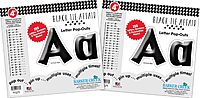 BARKER CREEK 4" Letter Pop-Outs 2 Pack, Black Tie Affair, Jazz Up Your Bulletin Boards with These Colorful Letters