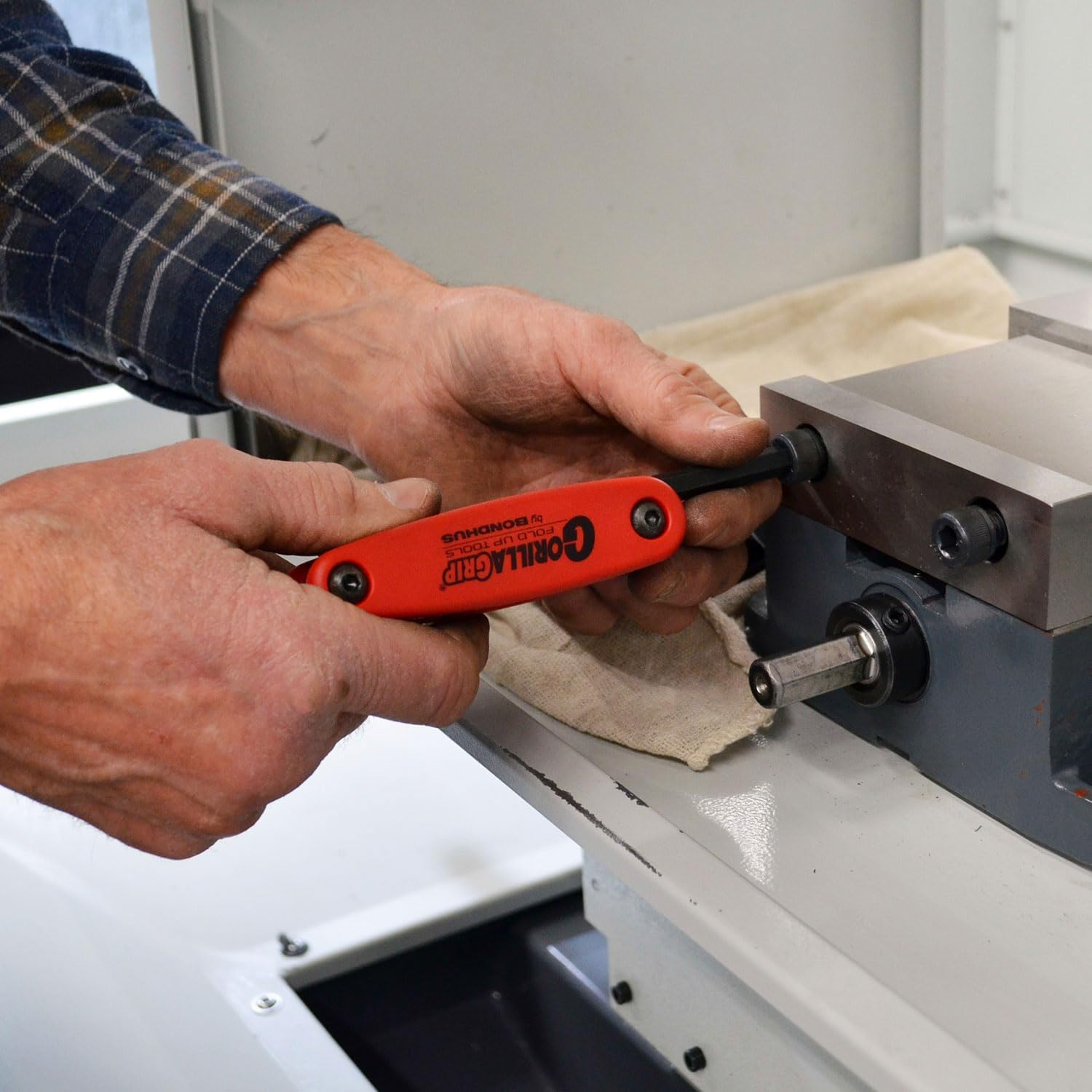 Bondhus 12595 GorillaGrip Set of 6 Hex Fold-up Keys, sizes 3-10mm