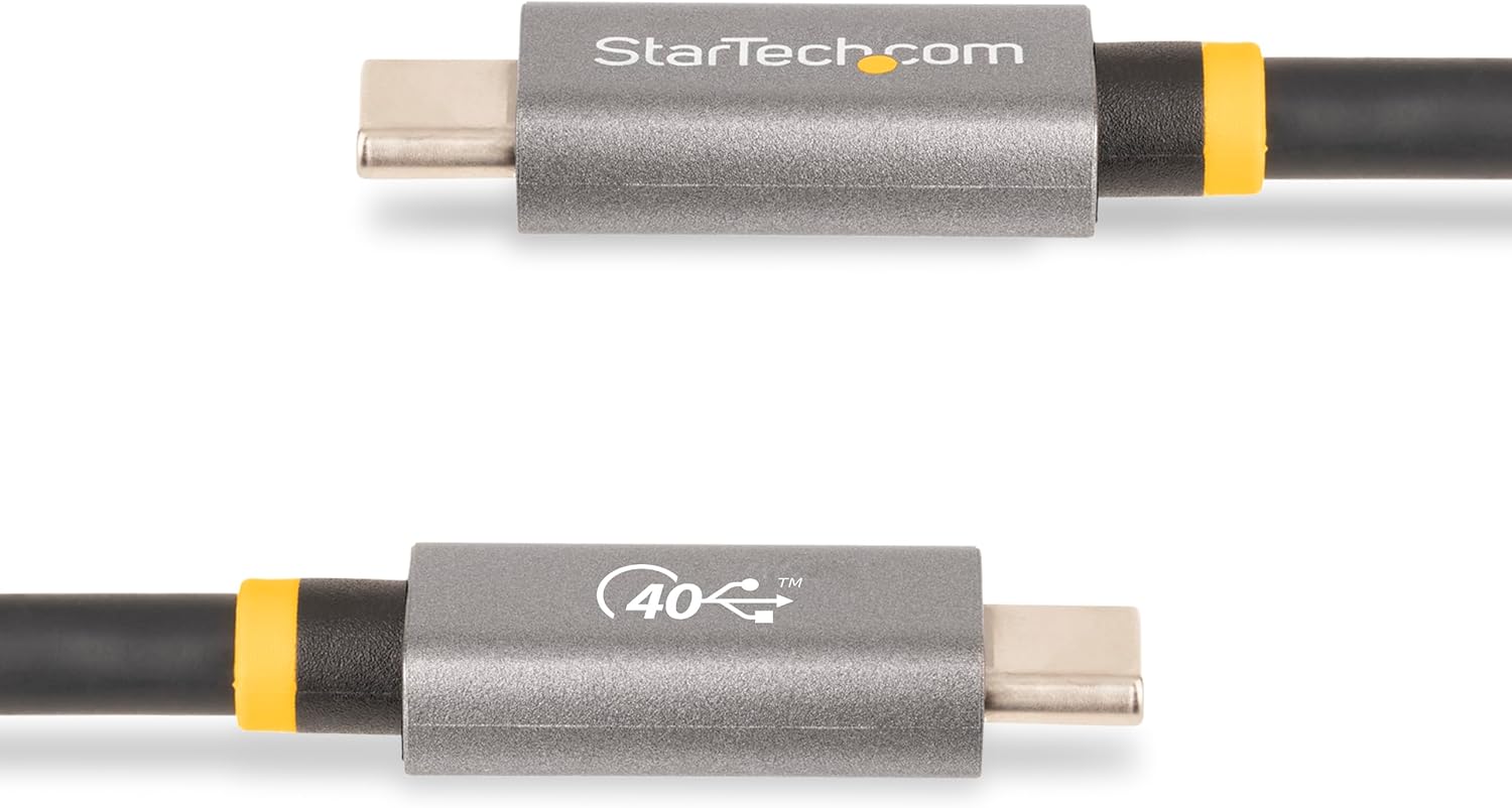 3ft [1m] USB4 Cable, USB-IF Certified USB-C Cable, 40 Gbps, 100W, 8K 60Hz, Compatible w/Thunderbolt 4/3/USB 3.2, USB Type-C