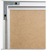 U BRANDS Melamine Non-Magnetic Dry-Erase Board, Silver Aluminum Frame