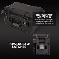 Nanuk 918 Waterproof Hard Gun Case for Revlovers with Custom 3UP Foam Insert Black