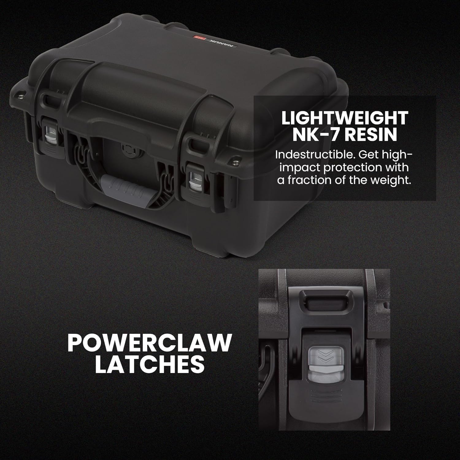 Nanuk 918 Waterproof Hard Gun Case for Revlovers with Custom 3UP Foam Insert Black