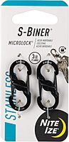 Nite Ize S-Biner MicroLock Stainless Steel Dual-Gate Carabiner Key Holder