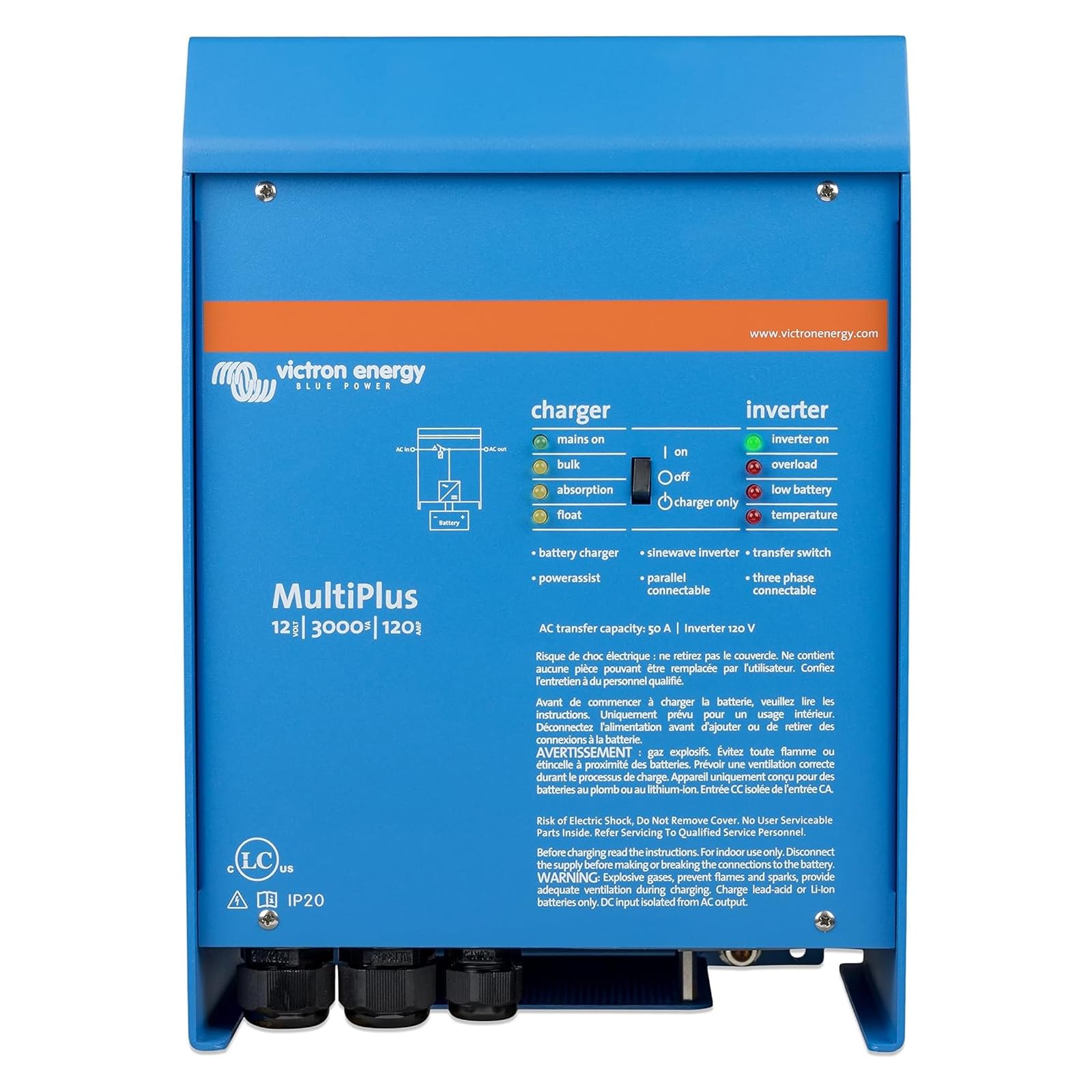 Victron Energy MultiPlus 12V 3000VA Inverter/Charger