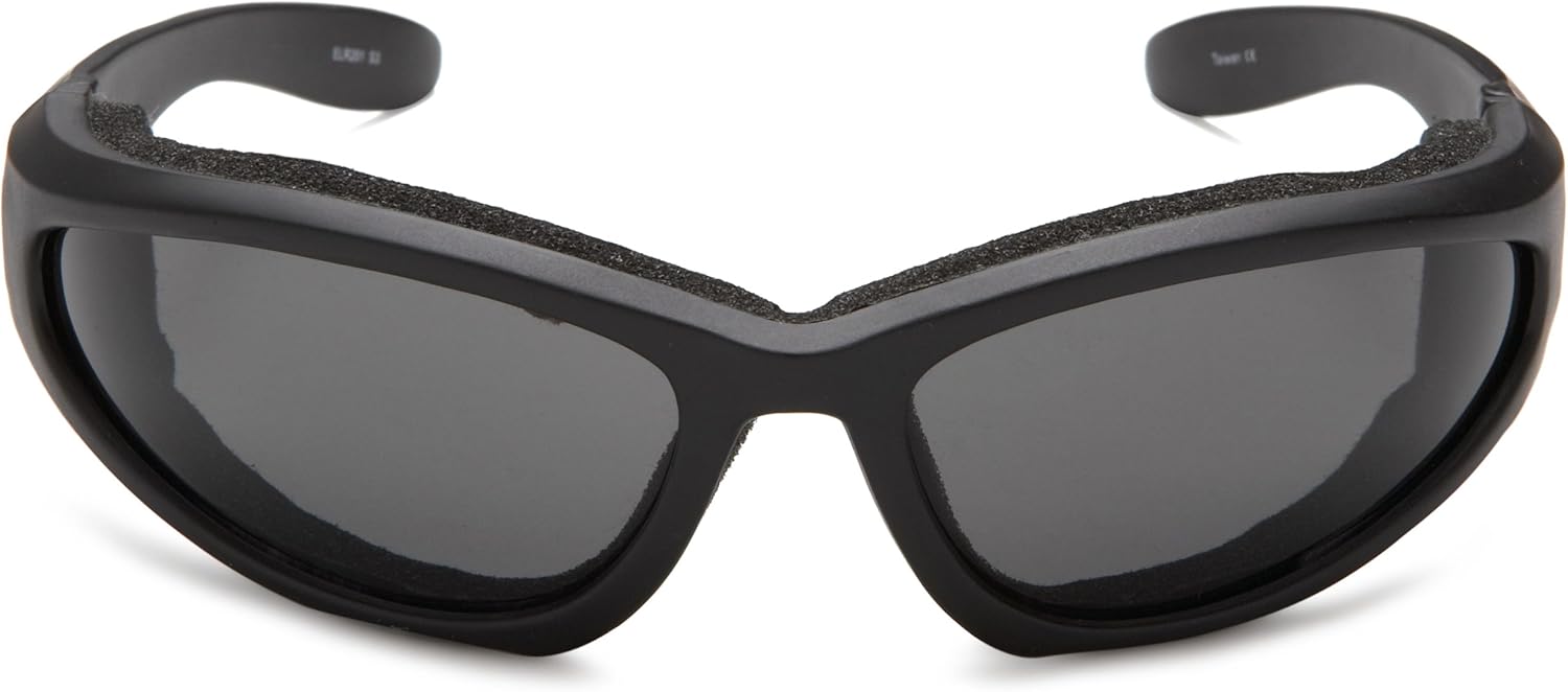 Bobster ELR201 Low Rider II Sport Sunglasses,Black Frame/3 Lenses (Smoked, Amber and Clear),one size