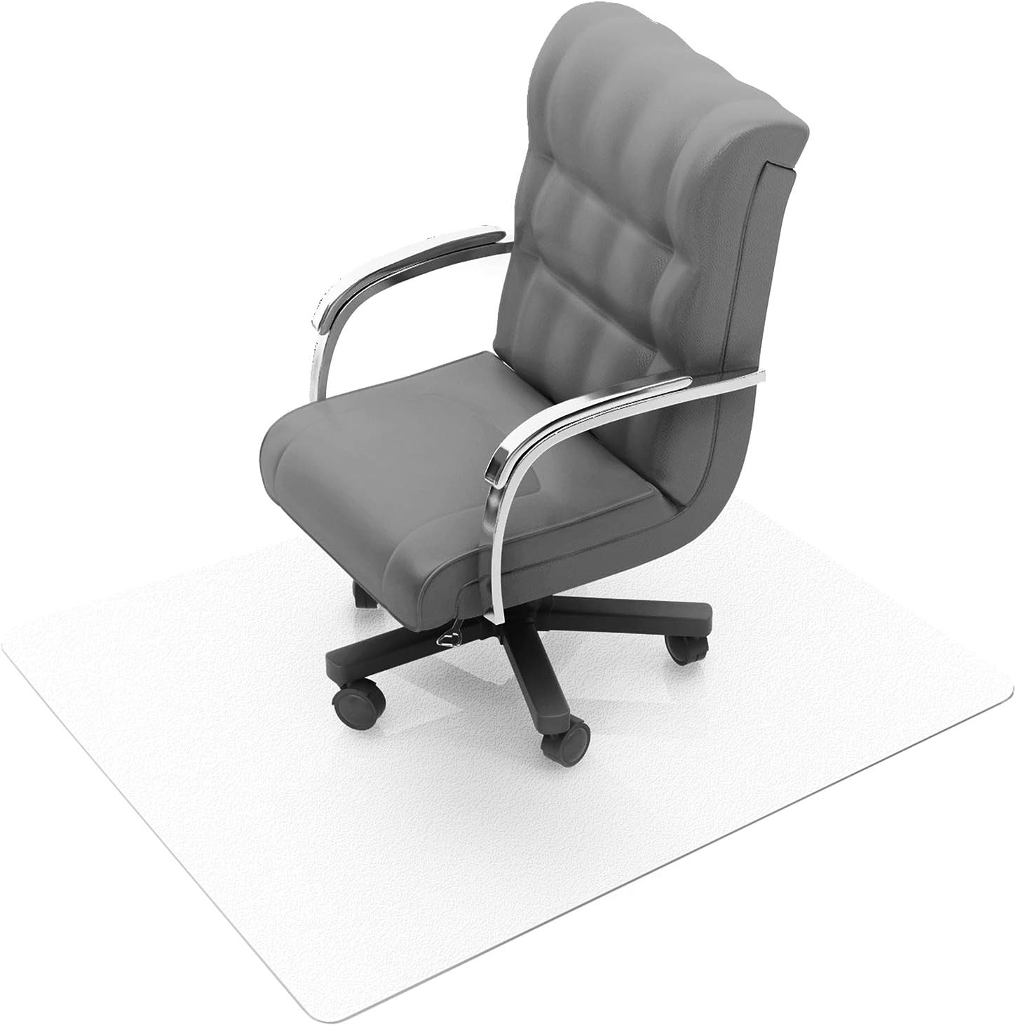 FLOORTEX Polycarbonate Rectangular Chair Mat for High/Thick Pile Carpets