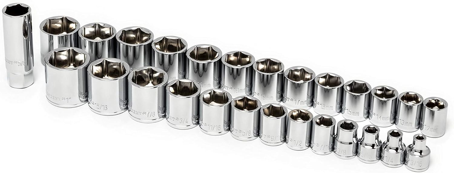 Crescent 150 Piece 1/4" and 3/8" Drive 6 Point SAE/Metric Professional Tool Set - CTK150