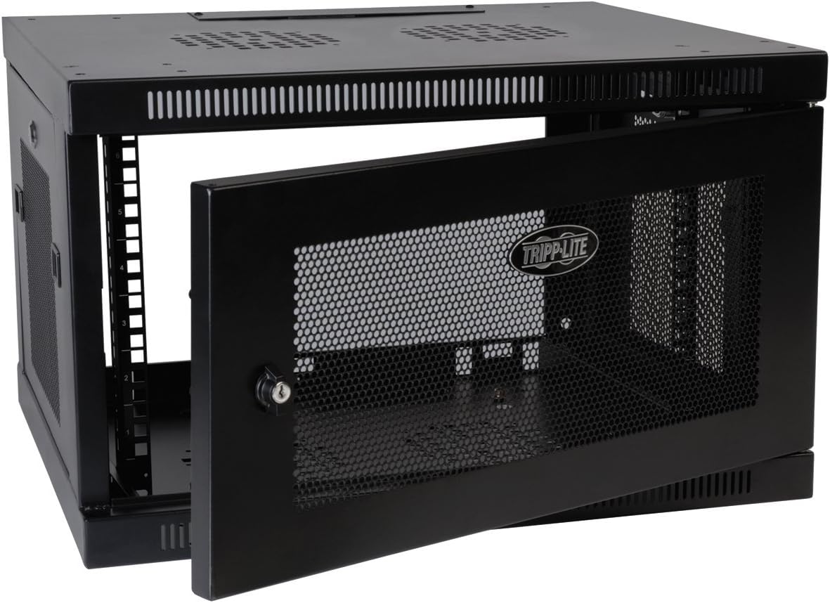 Tripp Lite 6U Wall Mount Rack Enclosure Server Cabinet, Low-Profile, 20.5 inch Switch-Depth, 5-Year Warranty (SRW6UDP)
