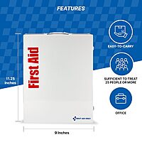 First Aid Only 90658 25-Person SmartCompliance First Aid Kit for Businesses