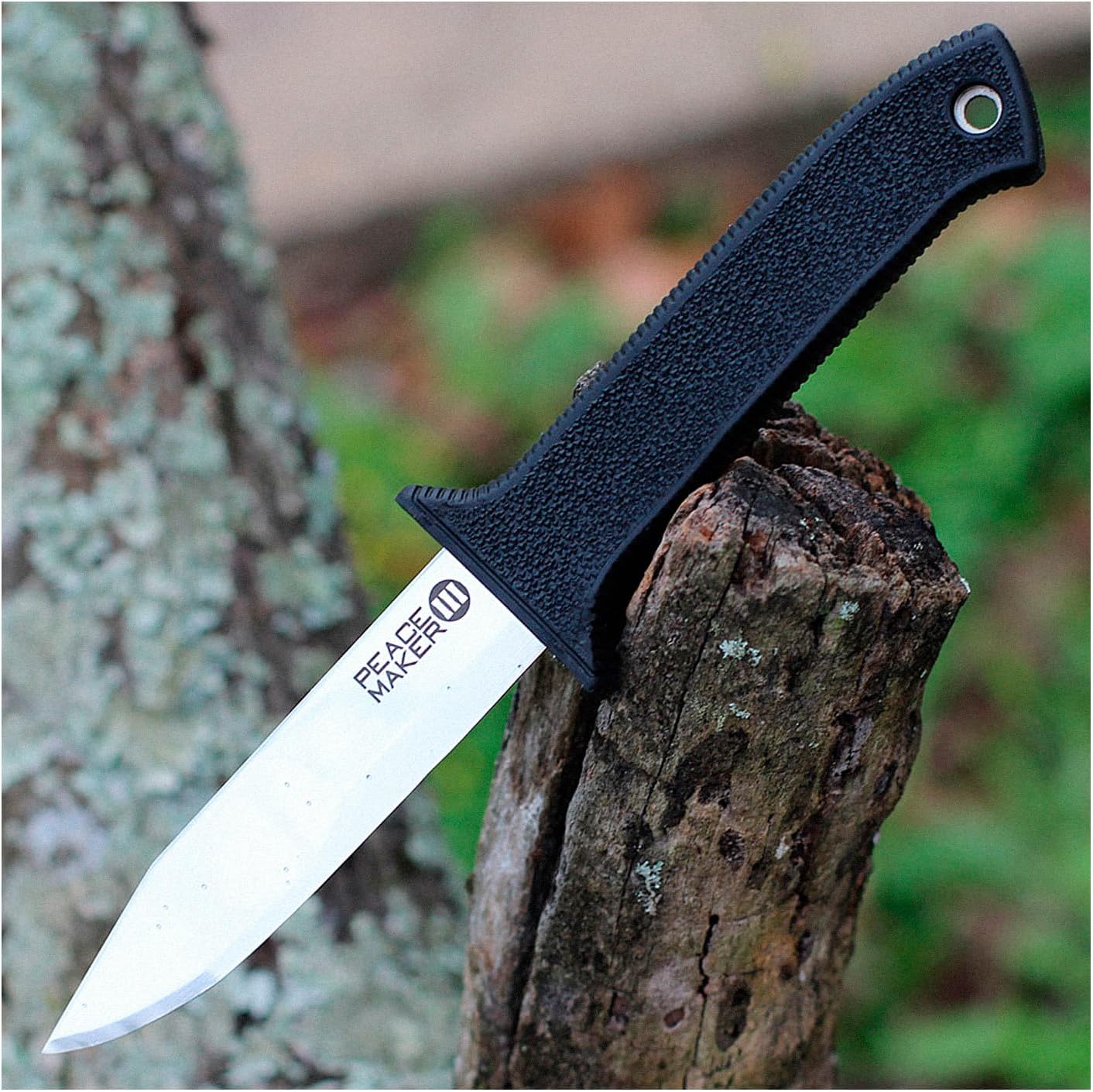 Cold Steel Peace Maker III 4" Fixed Blade 4116 Stainless Steel Clip Point Tactical Outdoor Knife, 4.5" Kray-Ex Handle