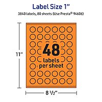 Avery Printable Starburst Labels, Sure Feed, Print-to-the-Edge