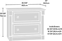 Sauder Palladia 2-Drawer Lateral File Cabinet