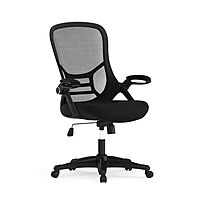 Flash Furniture Porter High-Back Mesh Ergonomic Swivel Office Chair with Adjustable Lumbar Support and Flip-Up Armrests