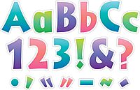 Barker Creek 4" Letter Pop-Outs, Ombré, Jazz Up Your Bulletin Boards with These Colorful Letters