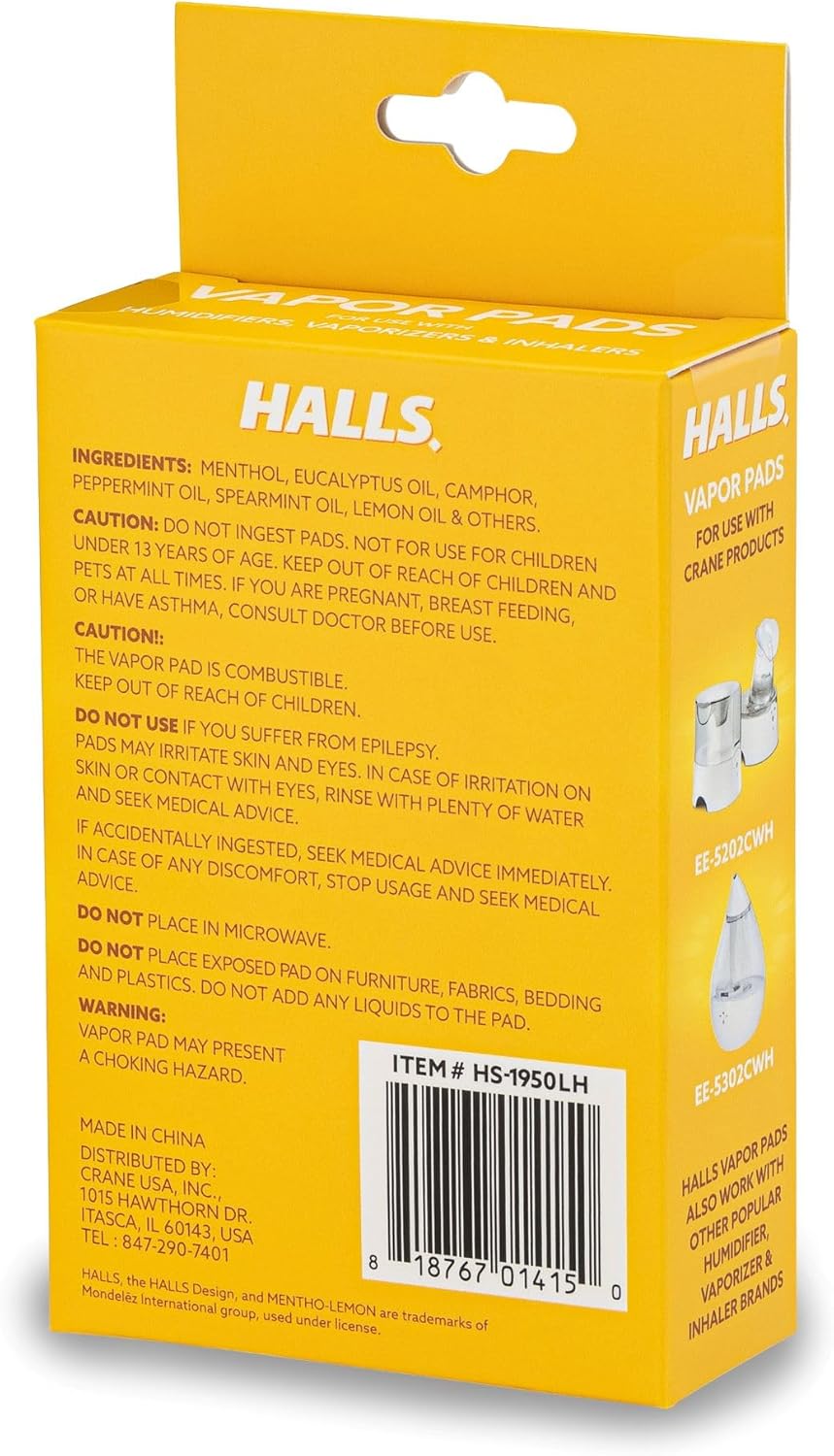 CRANE Halls Scented Vapor Pads