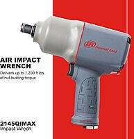 INGERSOLL RAND 3/4" Drive Air Impact Wrench with Quiet Technology