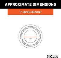 CURT 23210 Replacement Trailer Wheel Bearing Kit, 1-Inch Inside Diameter