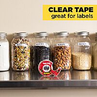 Scotch Super-Hold Tape, Transparent Finish, 50% More Adhesive, Trusted Favorite, 3/4 x 650 Inches, Dispensered (198) 1 Roll Standard