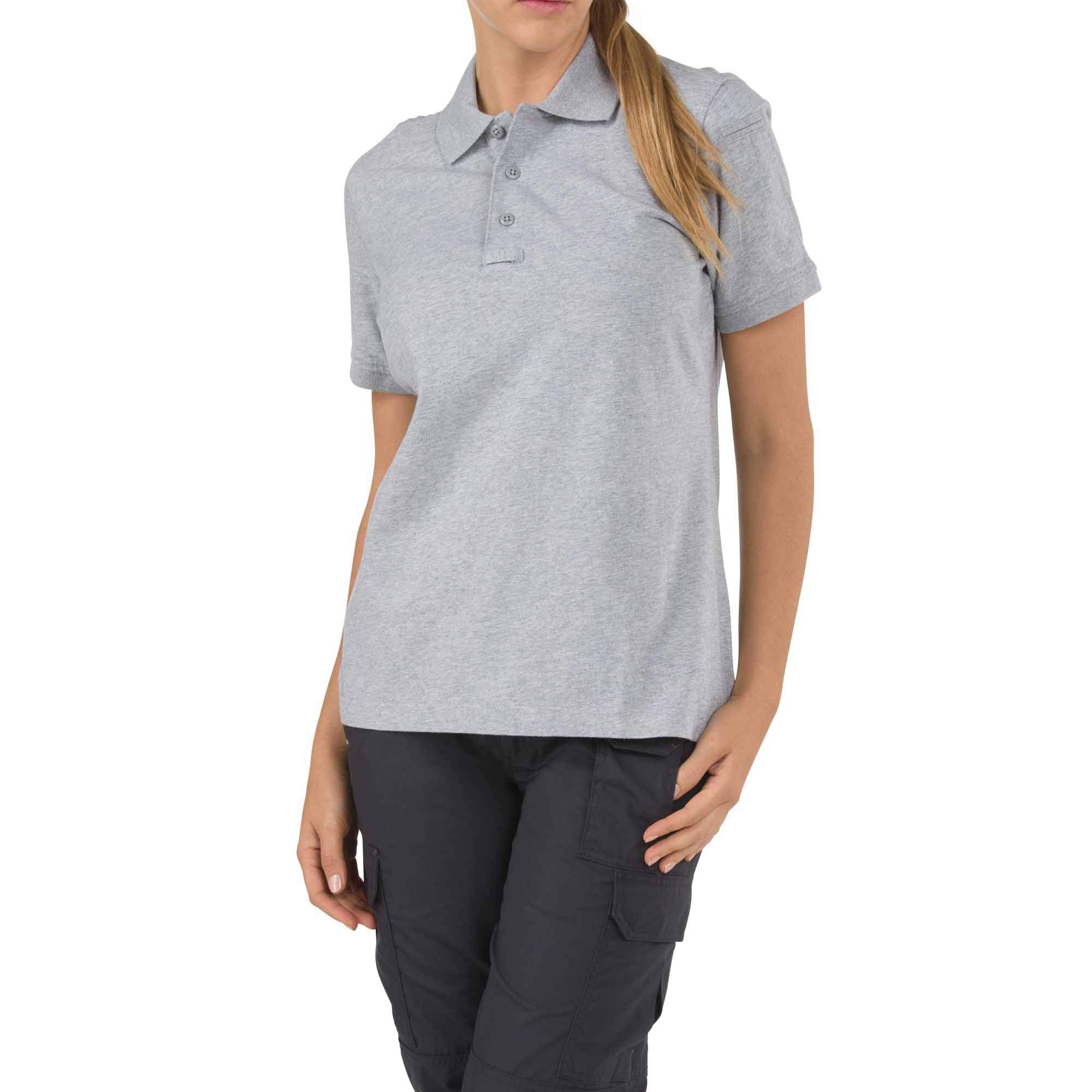 5.11 Tactical Women's Short-Sleeve Tactical Polo Shirt, 100% Cotton Jersey Knit