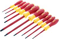 Wiha Insulated Screwdriver Set - 10 Pc Phillips & Slotted