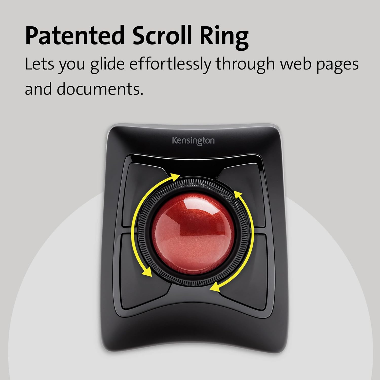 Kensington Expert Wireless Trackball Mouse (K72359WW) Black, 3.5" x 6.1" x 8" Wireless Mouse